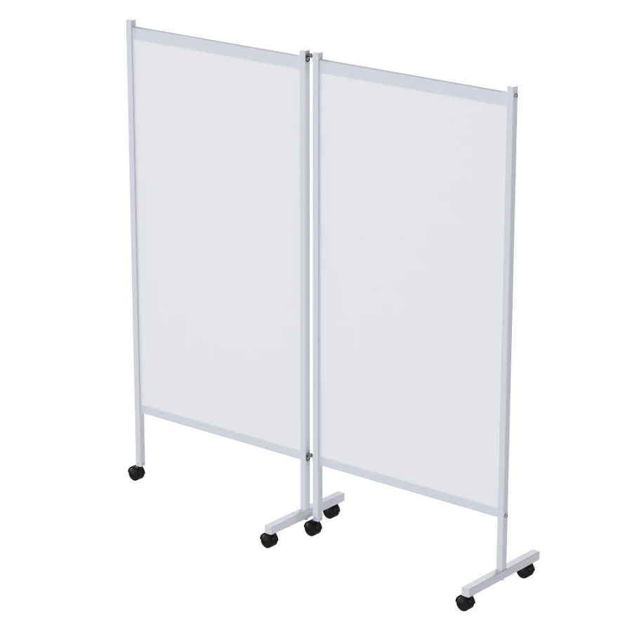 Medical Partition Screen on Wheels, Two-Section, Model MCK-2303