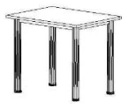 Adjustable Fund Processing Table 800x600x750 mm