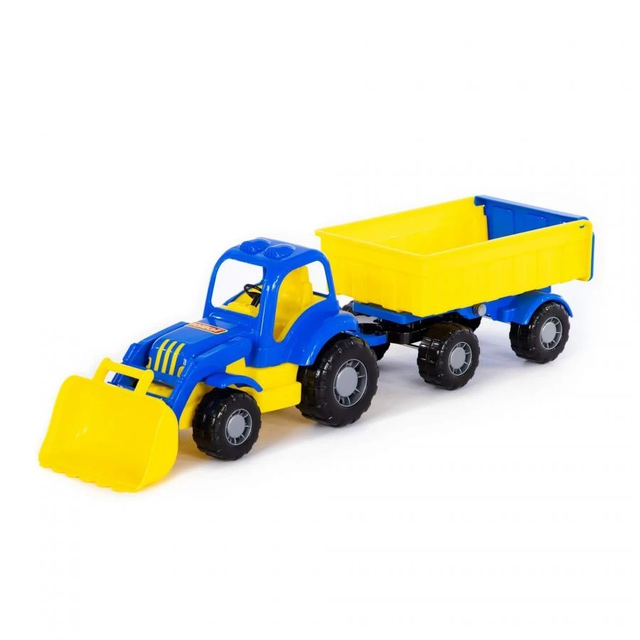Powerful Tractor with Trailer No. 1 and Bucket - Model 45027