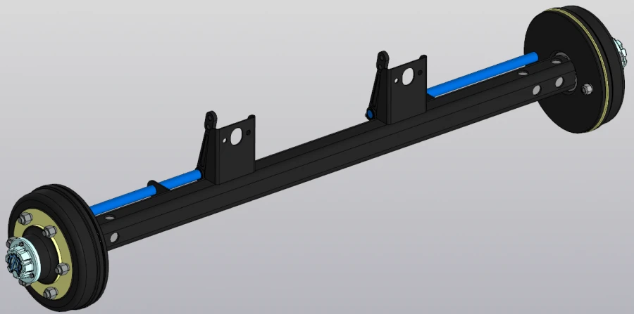 Trailer Axle "A6 GOST 14650-69" Type 2030 Model "Alikom