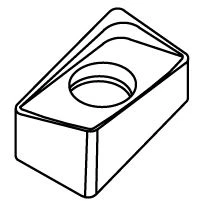 Carbide Cutting Insert KD08-0404R-T5 M20P