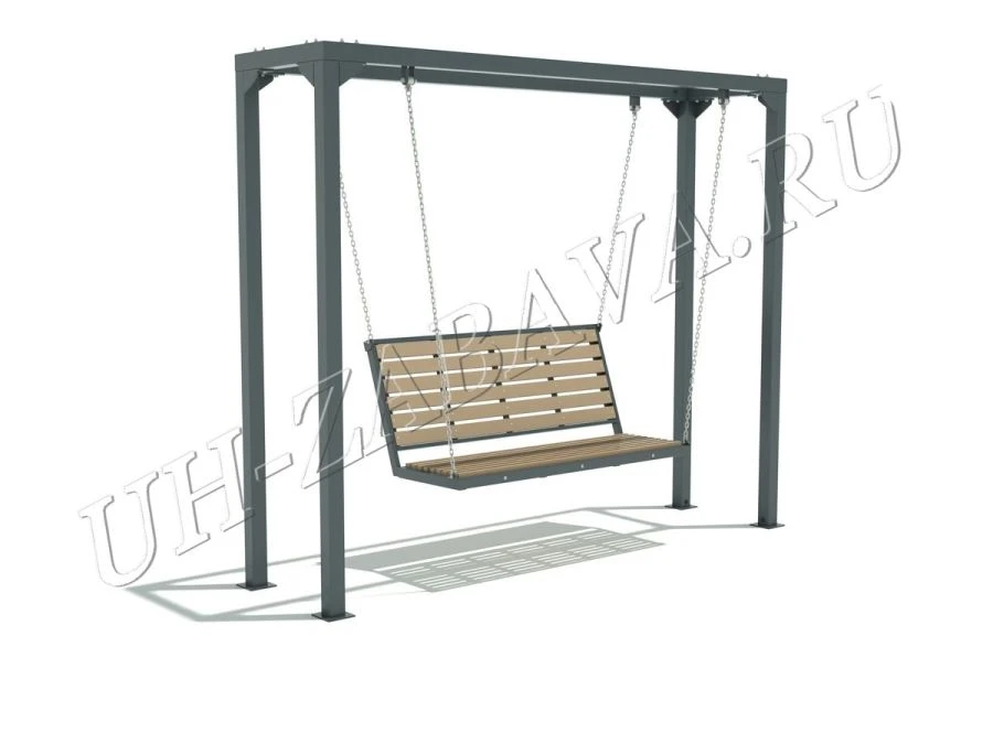 Swing Bench with Durable Composite Slats