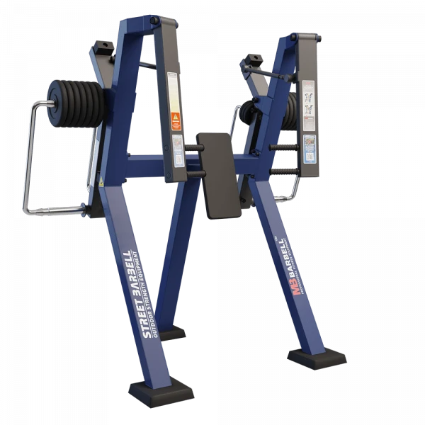 Standing Chest Press Machine with Convergence and Adjustable Load