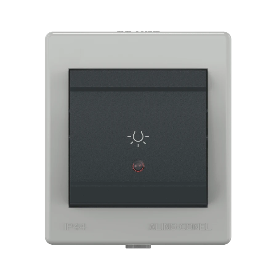 Caduceus Aling Power Single Switch with Indicator 10A, IP44