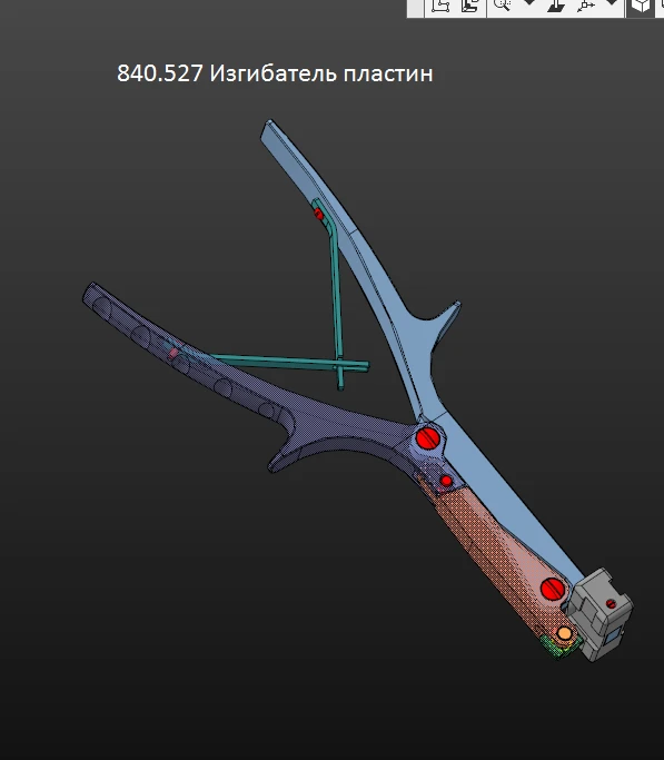 Surgical Plate Bender for Spinal Treatment, Model 840.527