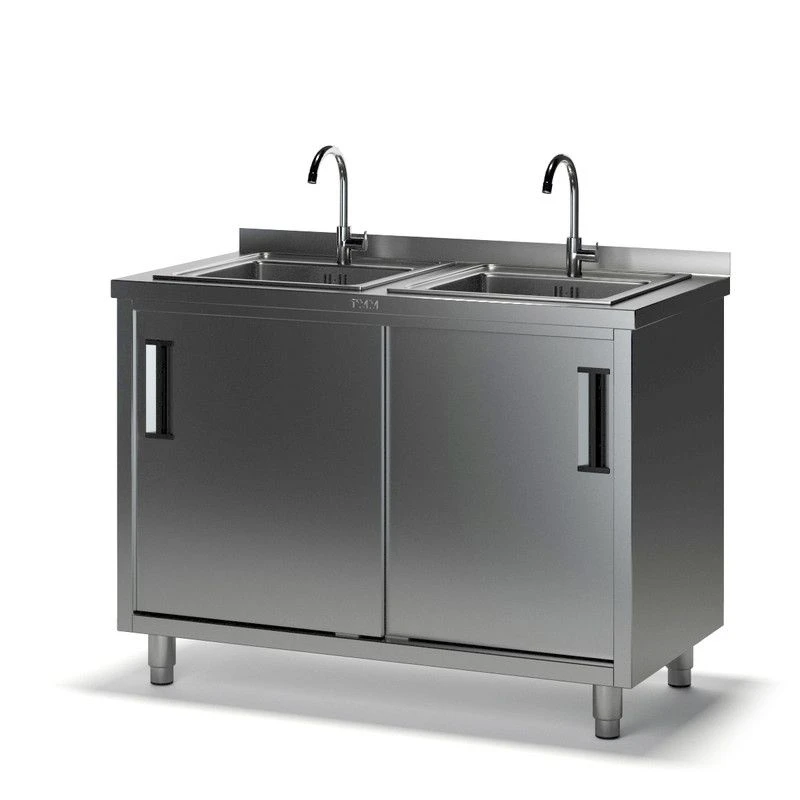 Stainless Steel and Galvanized Steel Sink Table SKM-2