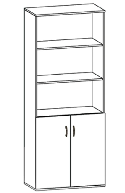 Semi-Open Storage Cabinet for Documents and Items RL 02/04