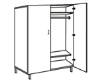Clothing Cabinet for Research SHK-1