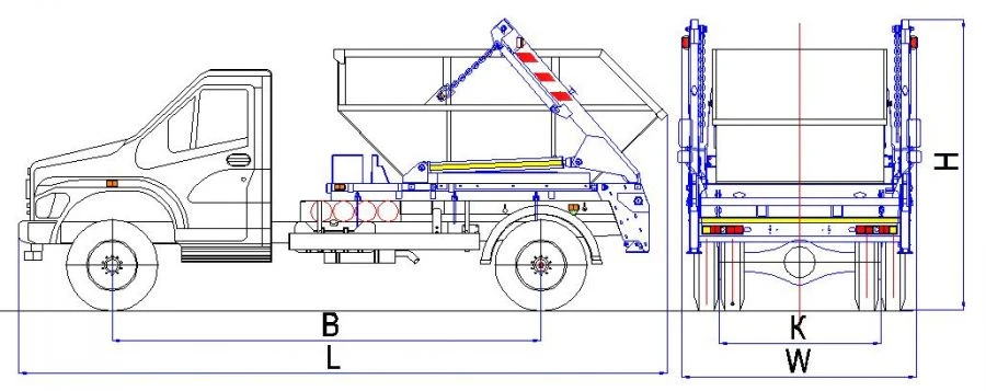 Waste Transportation Truck MK-1561-G4
