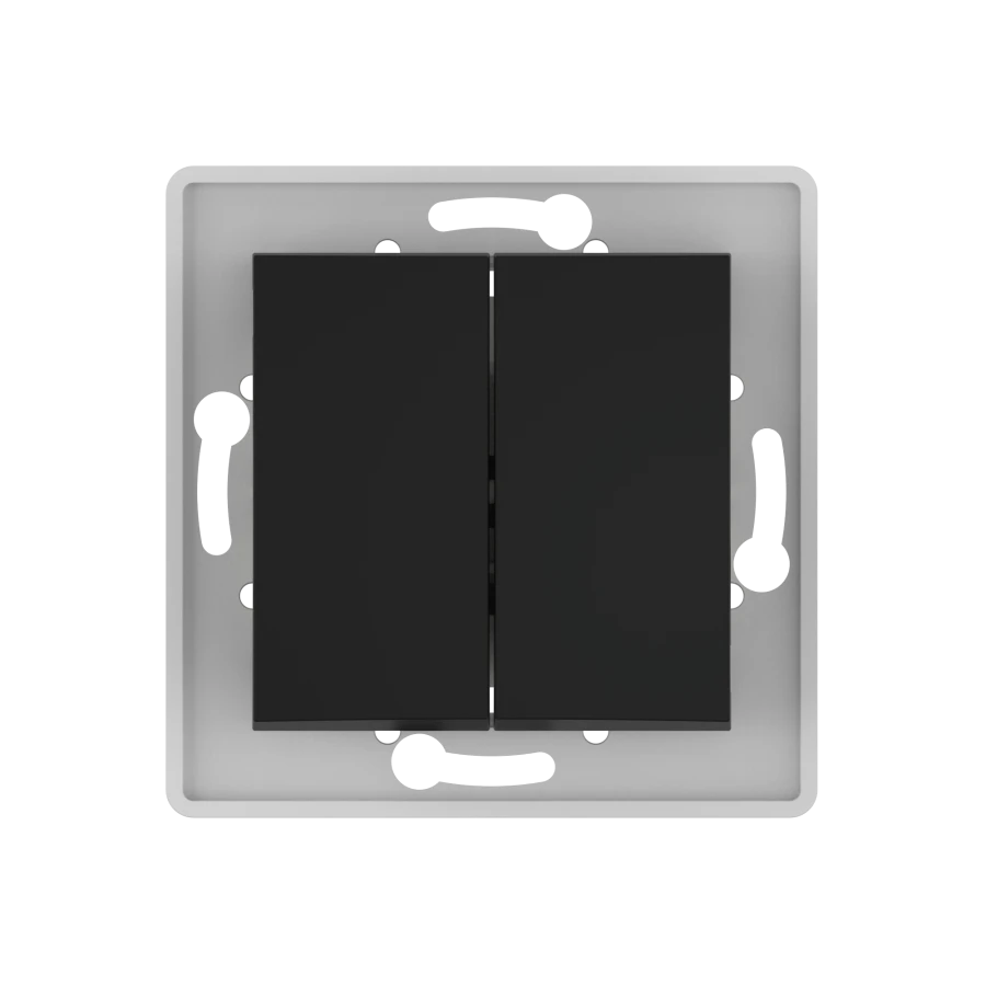 Caduceus Aling Prestige Black Soft Touch Two-Way Switch 10A 250V Model 60072.E