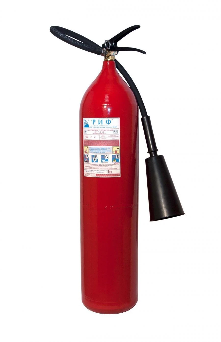 Carbon Dioxide Fire Extinguisher OУ-7-ВСЕ-03 (9.4L, 10s)
