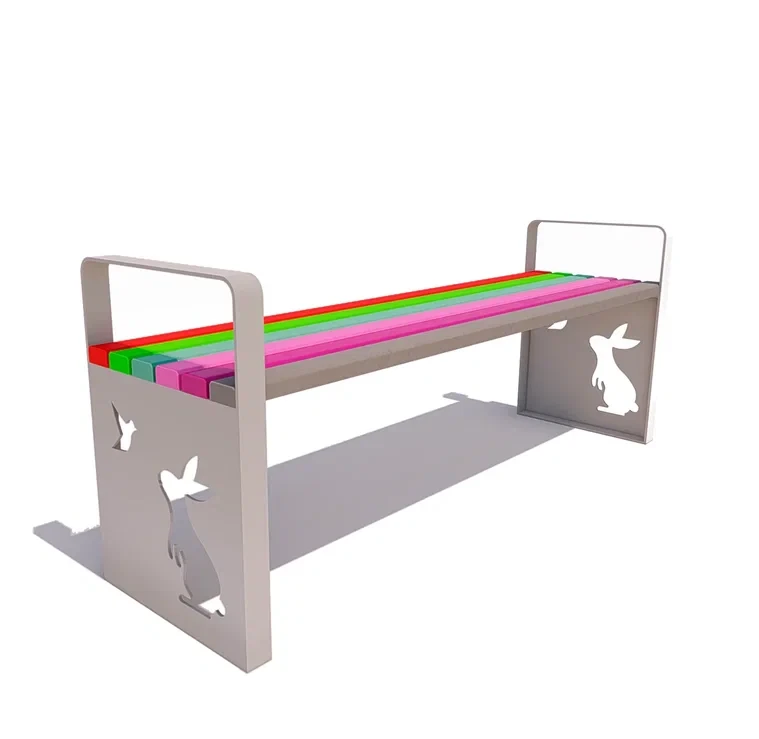 Children's Bench for Playgrounds and Gardens, Model 77014