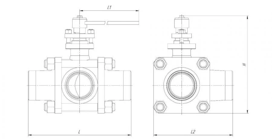 Ball Valve for Welding KSHO DN 32-700 PN 1.6-16 MPa