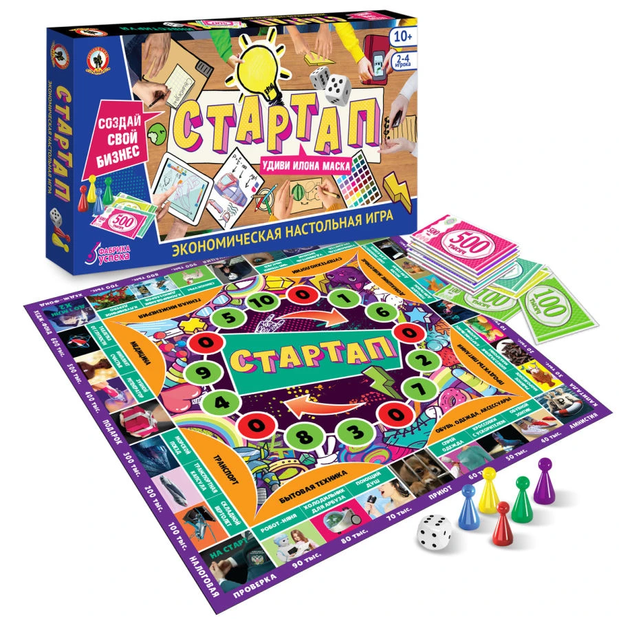 Startup Economic Board Game for Wealth Building