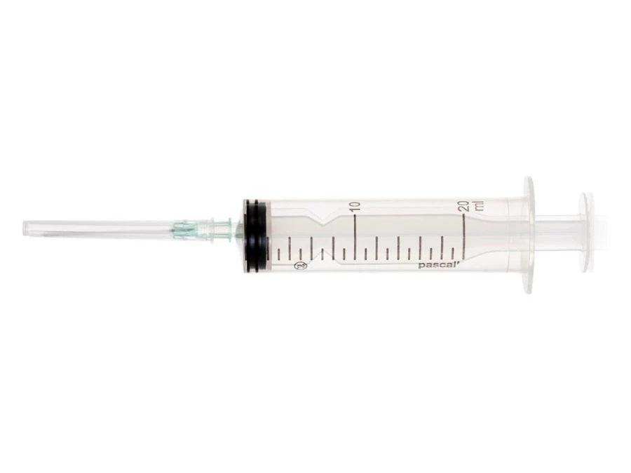 20ml Sterile Single-Use Three-Component Luer Injection Syringe with 21G x 1 Needle