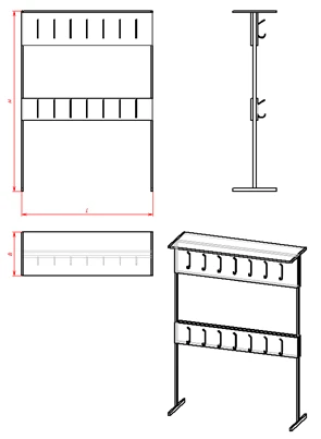 Wardrobe Hanger for Clothing Storage (Series VN.1)