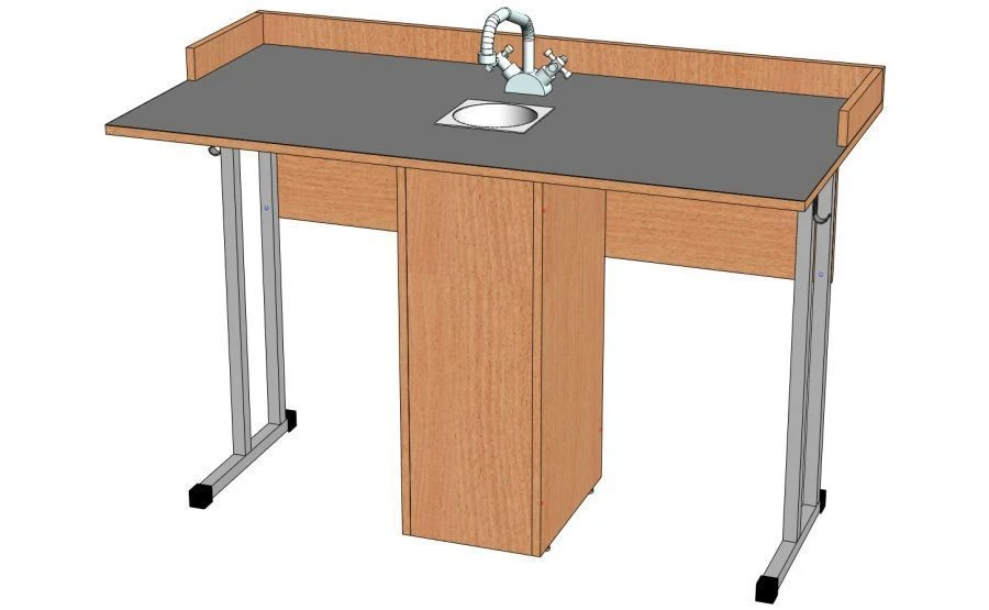 Chemistry Classroom Student Desk with Sink - Model SKH