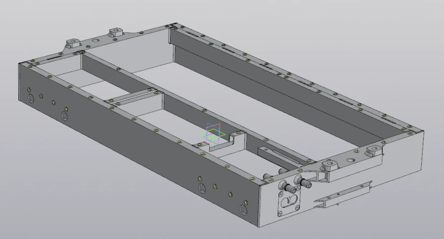 External Aluminum Battery Case for Lower Batteries RSBG.301232.003