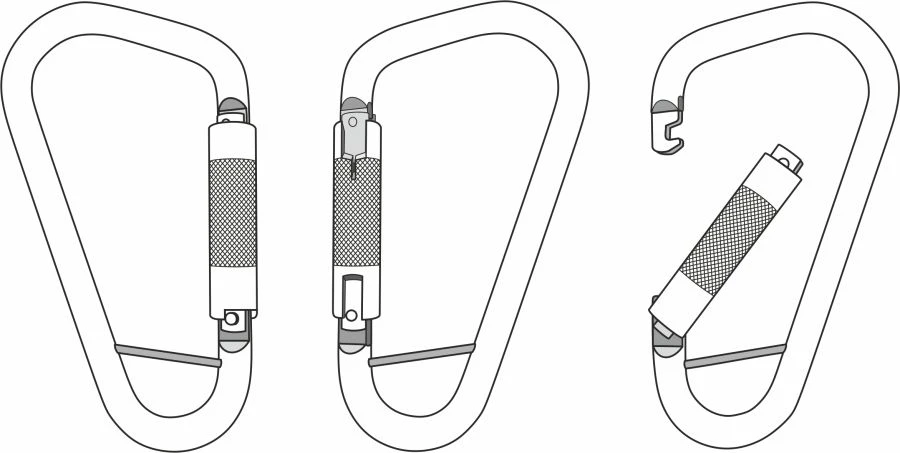 Fire Carabiner for Safety and Rescue, Model 7206