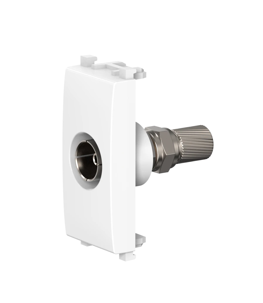 Antibacterial FM Antenna Socket, Hidden Installation, 1M, White, Model A74262.0