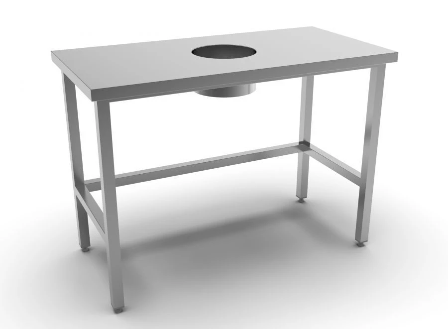 Stainless Steel Waste Collection Table SRT-SO