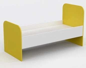 Children's Bed with Round Headboard and Footboard, 140x64x80 cm