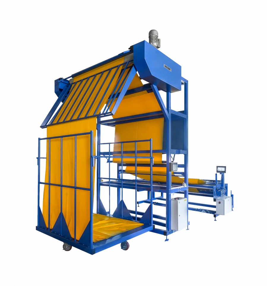 Material Stacking Machine B02 for Efficient Rewinding