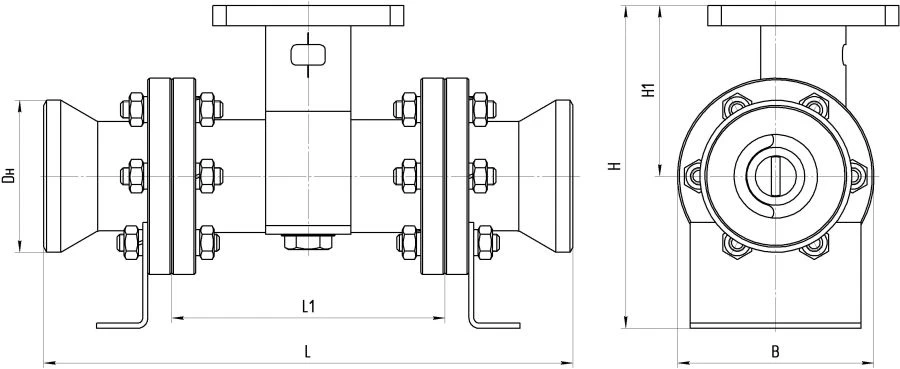 Steel Control Valve for Flow Regulation AТЭК.493924.014