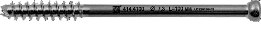 Cannulated Screws Ø 7.3 mm, Lengths from 45/32 mm to 150/32 mm, Article 214.4XXXX