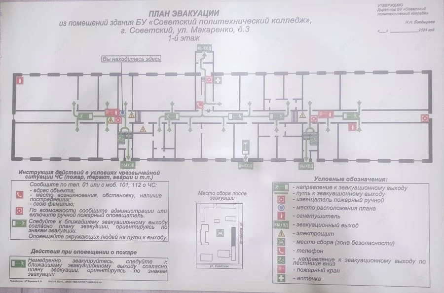 Photoluminescent Evacuation Plan - IP Varvanin V.V.