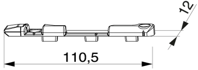 Right Pivot Locking Plate for Hardware with Rehau Design