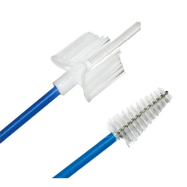 Dual-Sided Brush Type D3-F3 Cervical Brush with Extended Handle