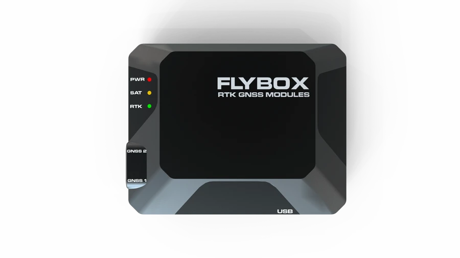 Compact GNSS Receiver for RTK - 4GNSS Flybox Dual