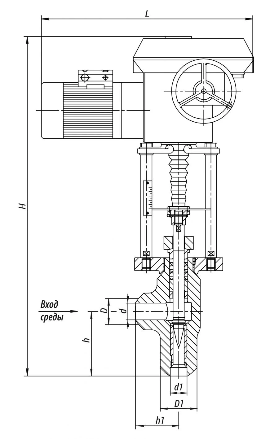 Regulating Valve 1464-40-E-01 for Liquid Flow Control