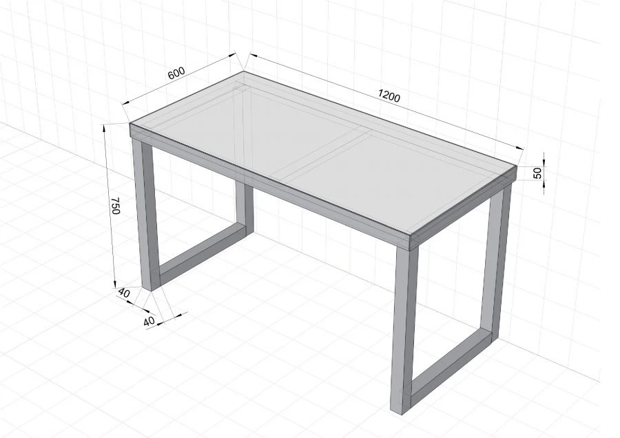 Two-Seat Student Desk for Height Group 5-6, Model СОШ-12-6