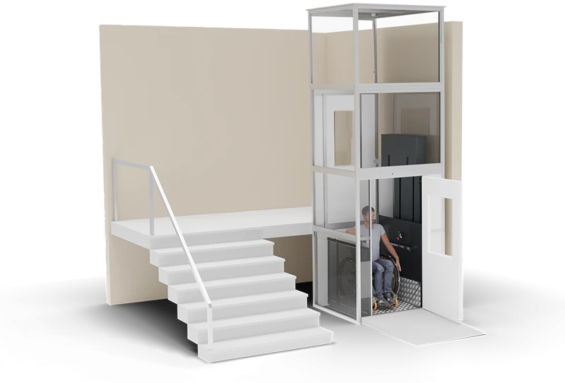 Vertical Mobility Platform for Disabled and Reduced Mobility Individuals