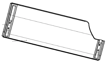 Left False Board 71-412-04.10.21.280 for Tram Cars