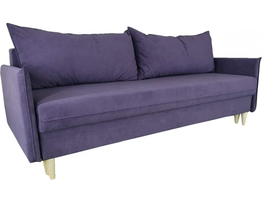 Customizable Three-Seater Sofa with Wooden Frame - Plugin