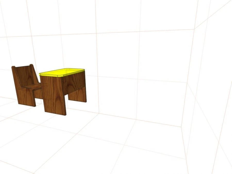 School Desk Model FN.MDU.01.51.00.00.00 - Durable & Ergonomic Design