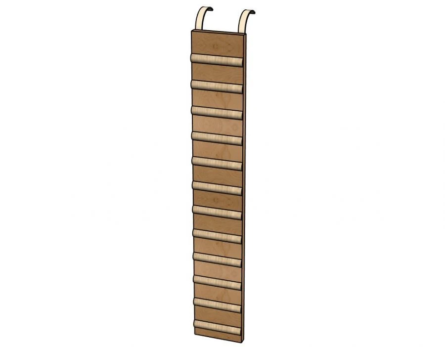Grooved Board with Hooks for Preschool and School Games Model M125