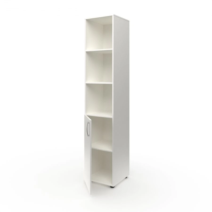 Narrow Half-Open Educational Materials Cabinet