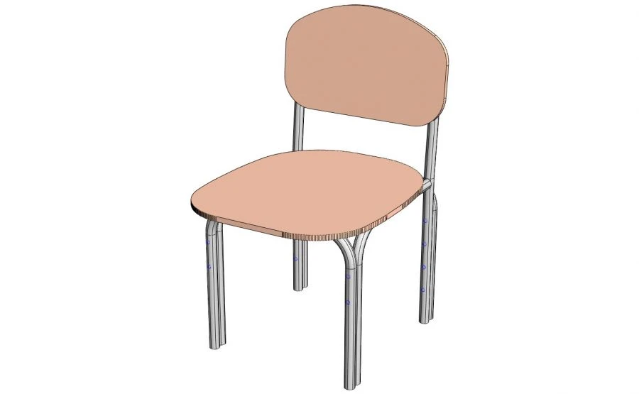 Ergonomic Adjustable Children's Chair with Metal Frame - SDR-1