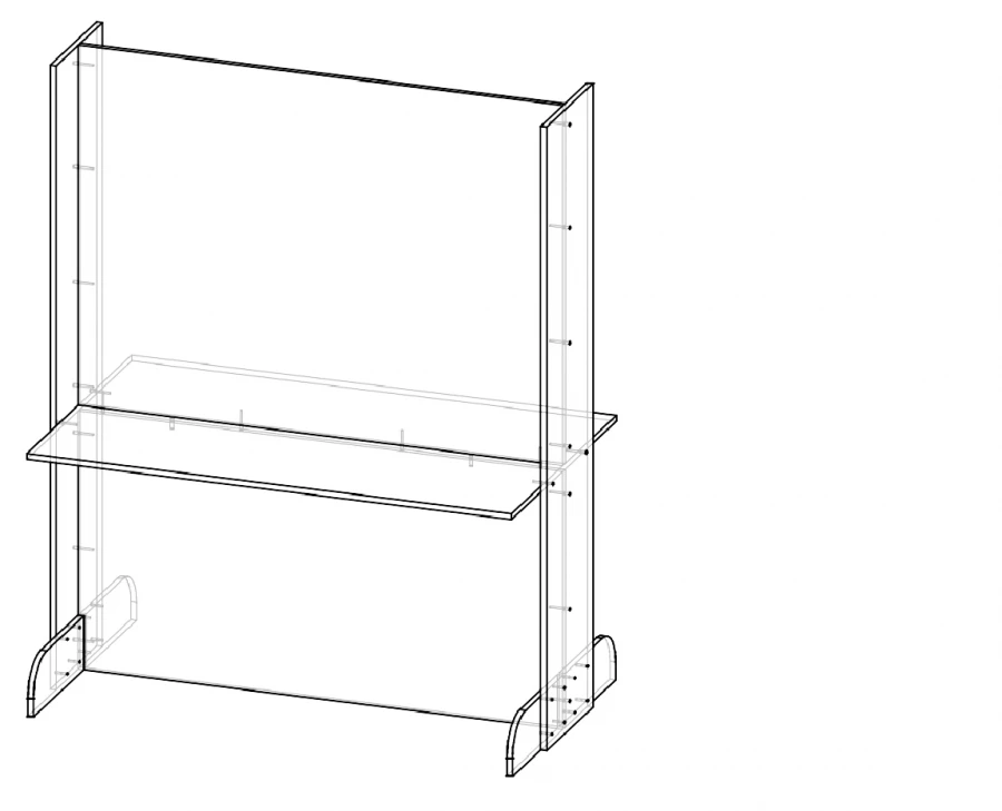 Workstation Stand for Advertisements C4 ST