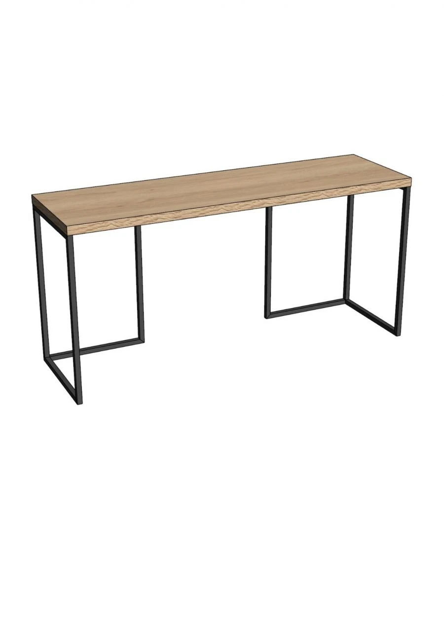 Writing Desk on Metal Legs "MNS ST L/P 03
