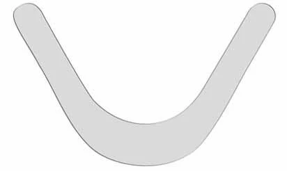 U-Shaped Metal Matrices for Dental Restoration - Set of 12, No. 1.1940