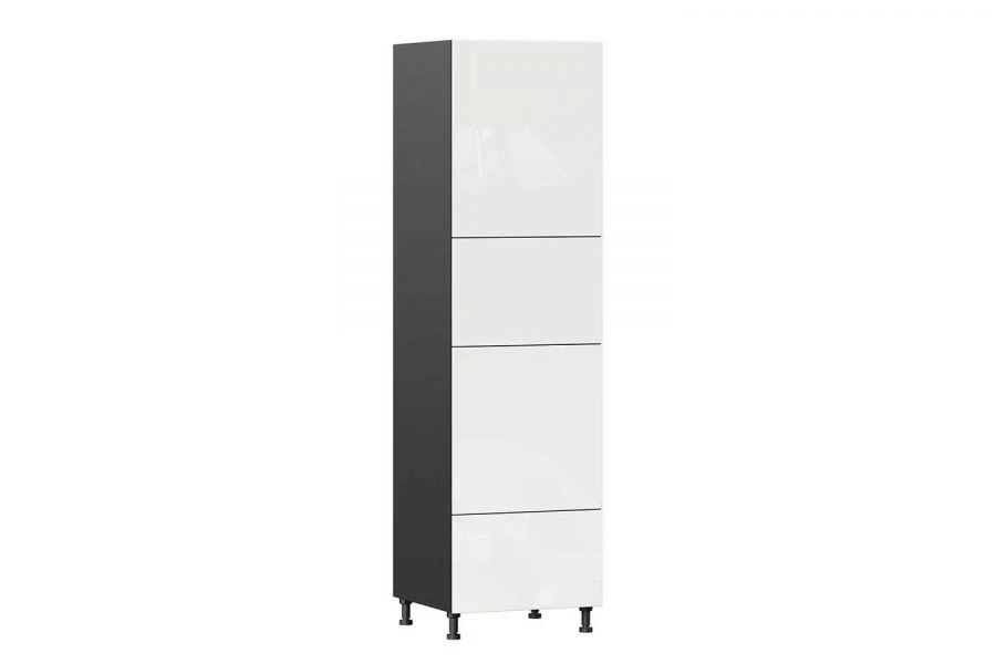 Sherwood LD.281210.000 Glossy White/Black Kitchen Cabinet Facade Set