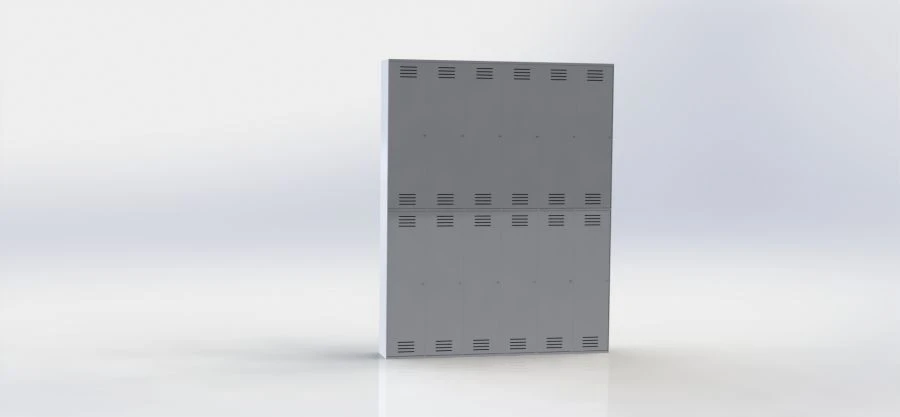 Custom Metal Built-in Cabinet