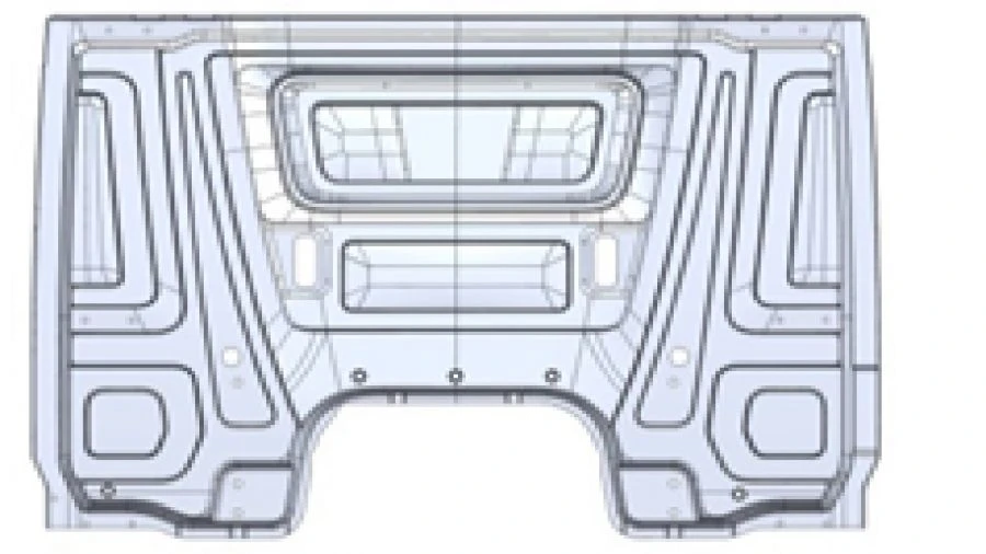 Outer Rear Panel for Cars A9606475209