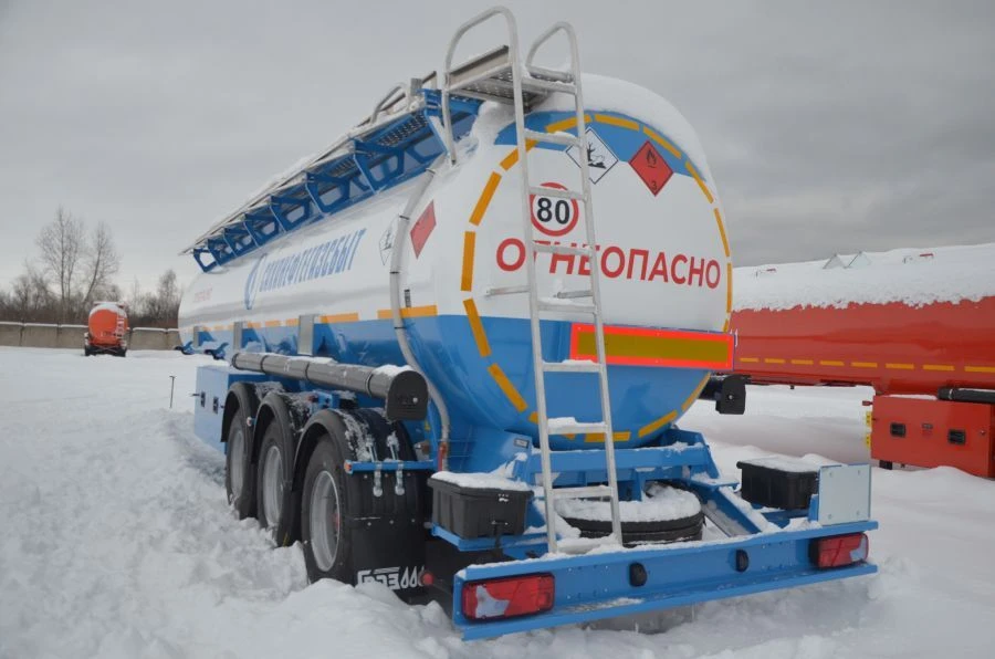 Round Cross Section Tank Semi-Trailer PPC-3/6-3/12-23-3 Model 91392-0000010R with BPW HSFALM 9010-15 V36 Axles