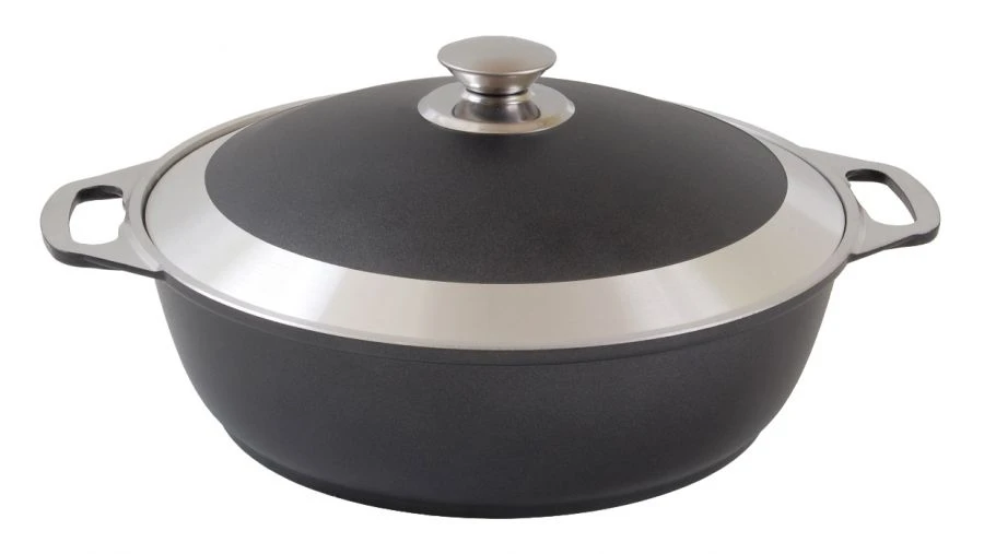 Cast Iron Aluminum Casserole with DP Coating 3L by Kukmara